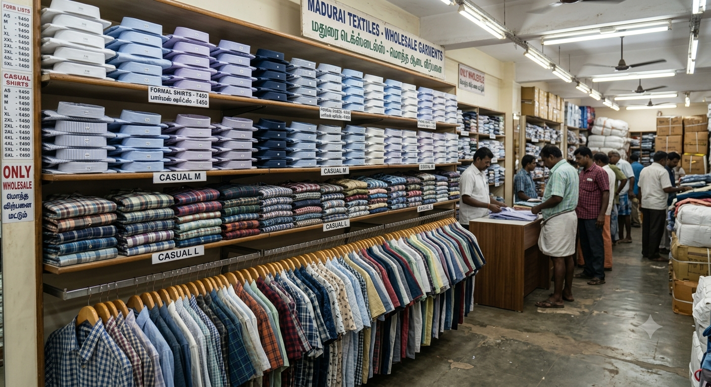 Wholesale Men's Shirts in Madurai: A Buyer’s Guide to Ready-Made Garments